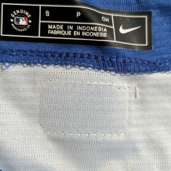 Nike Blue Jersey with Red Number and White Script - Picture 7 of 7